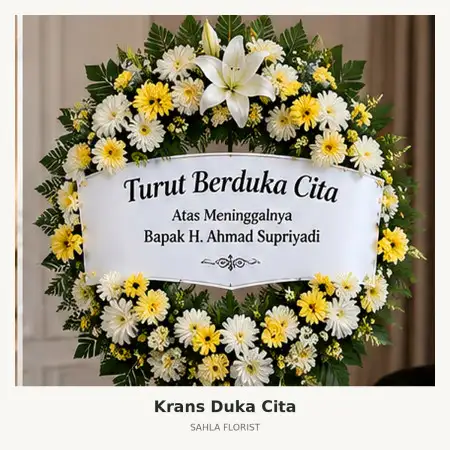 Krans Bunga Duka Mojokerto